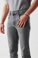 DAVE Slim Fit Açık Gri Erkek Jean Pantolon