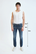 DAVE Slim Fit Koyu İndigo Erkek Jean Pantolon