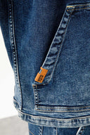 DEAN Regular Fit Faded Koyu İndigo Erkek Jean Hoodie