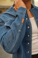 DOJA Bomber Slim Fit Orta İndigo Erkek Ceket