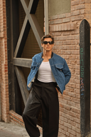 DOJA Bomber Slim Fit Orta İndigo Erkek Ceket