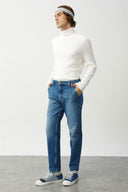 DONOVAN Loose Tapered Fit Orta İndigo Erkek Jean Pantolon