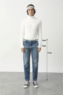 DONOVAN Loose Tapered Fit Orta İndigo Erkek Jean Pantolon