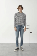 DREW Skinny Fit Orta İndigo Erkek Jean Pantolon