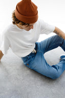 EDWIN Loose Tapered Fit Bağcıklı Açık İndigo Erkek Jean Jogger