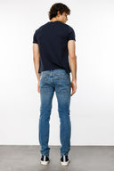 EMPEROR Slim Fit Orta İndigo Erkek Jean Pantolon