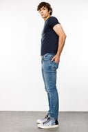 EMPEROR Slim Fit Orta İndigo Erkek Jean Pantolon