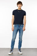 EMPEROR Slim Fit Orta İndigo Erkek Jean Pantolon