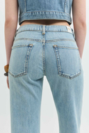 Slim Flare Fit Açık İndigo Kadın Jean Pantolon