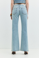 Slim Flare Fit Açık İndigo Kadın Jean Pantolon