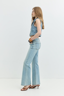 Slim Flare Fit Açık İndigo Kadın Jean Pantolon