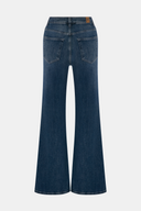 Flare Wide Leg Fit Koyu İndigo Kadın Jean Pantolon