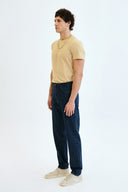 JAKE Loose Tapered Fit Koyu İndigo Erkek Jean Pantolon