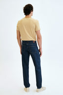 JAKE Loose Tapered Fit Koyu İndigo Erkek Jean Pantolon