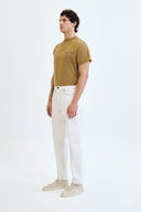 JAKE Loose Tapered Fit Ekru Erkek Jean Pantolon