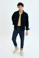 JAKE Loose Tapered Fit Koyu İndigo Erkek Jean Pantolon