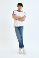 JAKE Loose Tapered Fit Orta İndigo Erkek Jean Pantolon