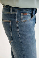 JORDAN Slim Fit Rigid Orta İndigo Erkek Jean Pantolon