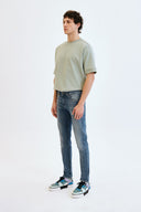 JORDAN Slim Fit Rigid Orta İndigo Erkek Jean Pantolon