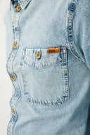 JOSEPH Regular Fit Açık İndigo Erkek Jean Gömlek