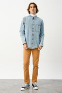 JOSEPH Regular Fit Açık İndigo Erkek Jean Gömlek