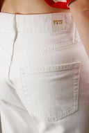 KAREN Straight Fit Beyaz Kadın Jean Pantolon