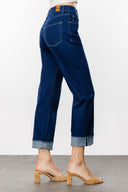 KAREN Straight Fit Lacivert Kadın Jean Pantolon