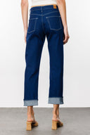 KAREN Straight Fit Lacivert Kadın Jean Pantolon