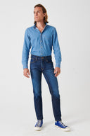 KARL Slim Tapered Fit Koyu İndigo Erkek Jean Pantolon