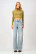 KARLA TALL Straight Fit Açık İndigo Kadın Jean Pantolon