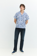 LEON Regular Fit Koyu İndigo Erkek Jean Pantolon