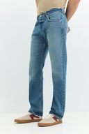 LEON Regular Fit Orta İndigo Erkek Jean Pantolon