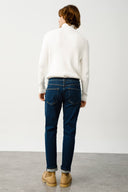 LEONARD Slim Fit Koyu İndigo Erkek Jean Pantolon