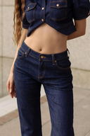 LILY Bootcut Fit Rinse Koyu İndigo Kadın Jean Pantolon