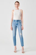 LIVIA Slim Ankle Fit Koyu İndigo Kadın Jean Pantolon