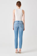 LIVIA Slim Ankle Fit Koyu İndigo Kadın Jean Pantolon
