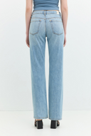 Straight Fit Twisted Açık Indigo Kadın Jean Pantolon