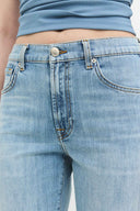 Straight Fit Twisted Açık Indigo Kadın Jean Pantolon