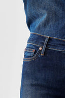 LYDIA Skinny Flare Fit Koyu İndigo Kadın Jean Pantolon