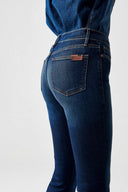 LYDIA Skinny Flare Fit Koyu İndigo Kadın Jean Pantolon