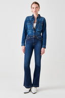 LYDIA Skinny Flare Fit Koyu İndigo Kadın Jean Pantolon