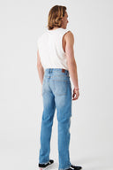 MARCEL Slim Straight Fit Destroylu Açık İndigo Erkek Jean Pantolon