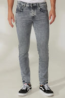 Slim Straight Fit Gri Erkek Jean Pantolon