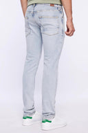 Slim Straight Fit Açık İndigo Erkek Jean Pantolon