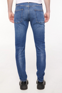 Slim Straight Fit Orta İndigo Erkek Jean Pantolon