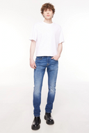 Slim Straight Fit Orta İndigo Erkek Jean Pantolon
