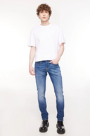 Slim Straight Fit Orta İndigo Erkek Jean Pantolon