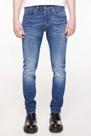 Slim Straight Fit Orta İndigo Erkek Jean Pantolon