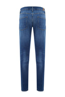 Slim Straight Fit Orta İndigo Erkek Jean Pantolon