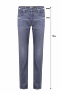 MARCEL Slim Straight Fit Gri - Mavi Erkek Jean Pantolon